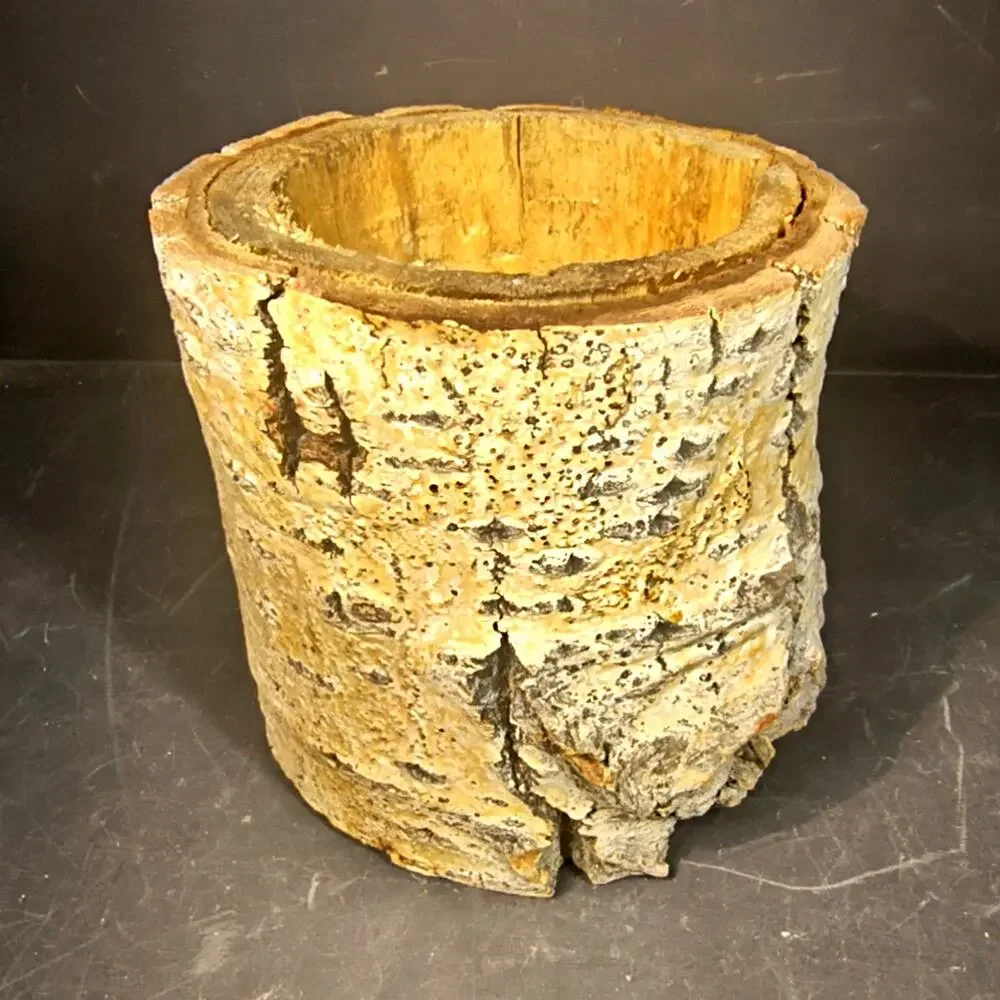 1826.  Birch Artisanal Planter Candle Holder Wedding Decor